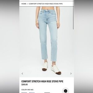 Re/done 70s stove pipe jeans